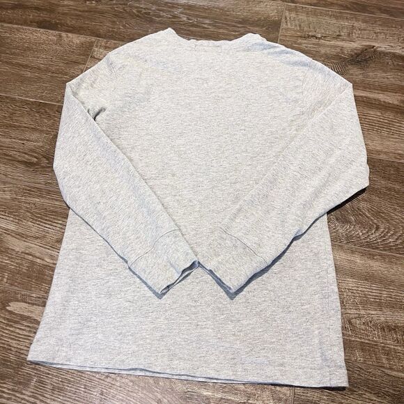 Polo Ralph Lauren Shirt Boys Small Gray V-neck Long Sleeve Pony Logo Preppy - Picture 5 of 7